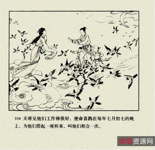收藏连环画「牛郎织女」全系列高清分享
