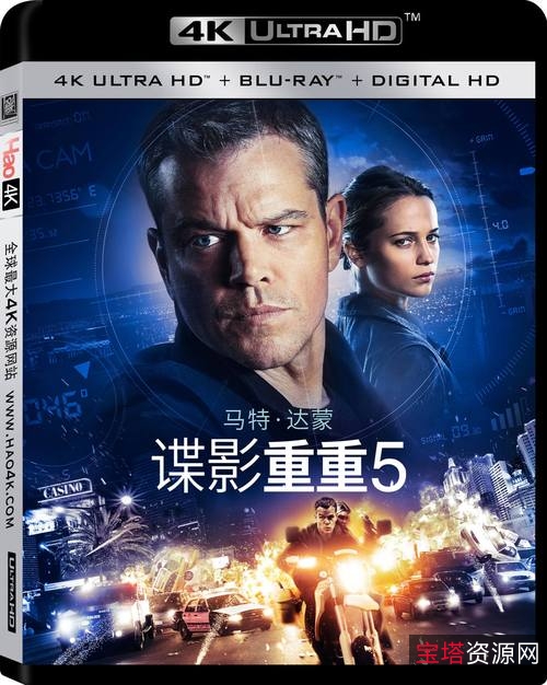 极致视听体验：谍影重重五部全4K精彩资源