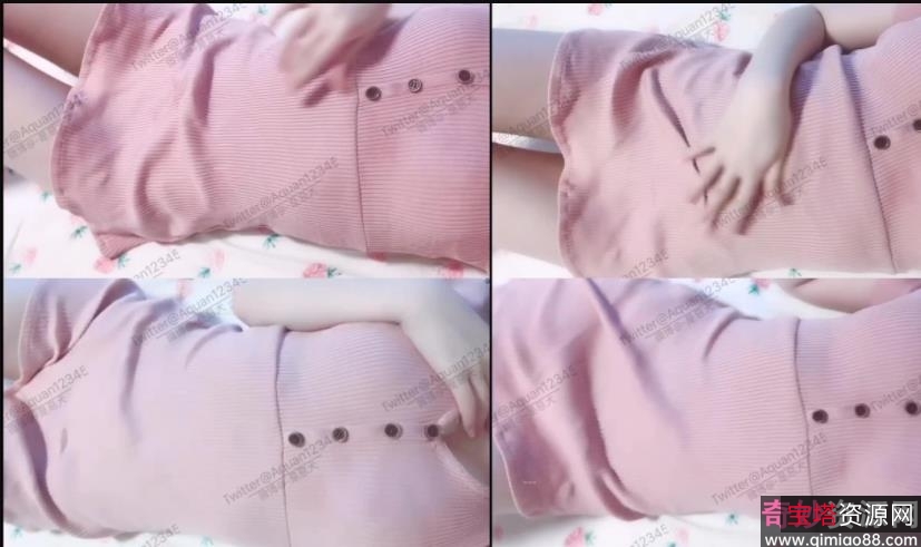 恶犬粉色毛衣套装