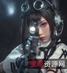 Twitter美少女喵小吉资源合集，3.5G赛博朋克风格，战斗女仆过瘾