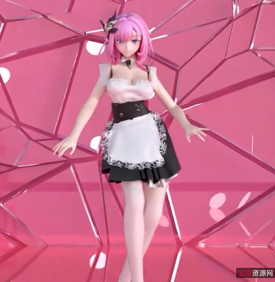 爱莉希雅mmd小合集：6v+600M，1币免费下载，百度盘分享，alxy解压码