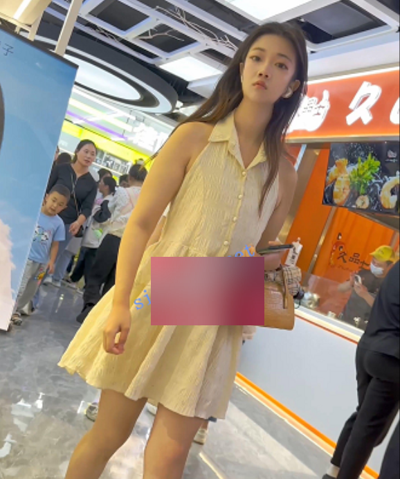 抖音热裤蜜桃CD逛街·美腿女神·前后视角602MB·夏日特供